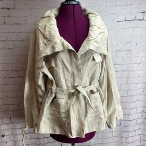 Two Wishes size small linen jacket - loose fit